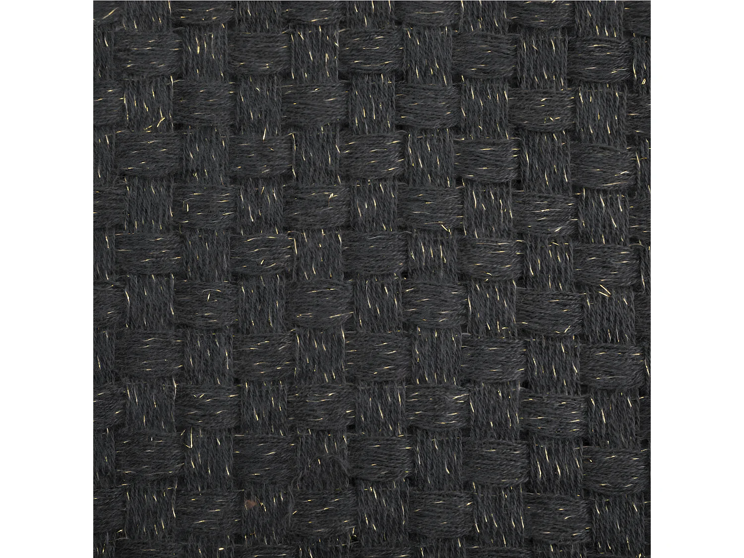 Plaid Gris Foncé façon Tricot Maille fintion Franges 130 x 180 cm