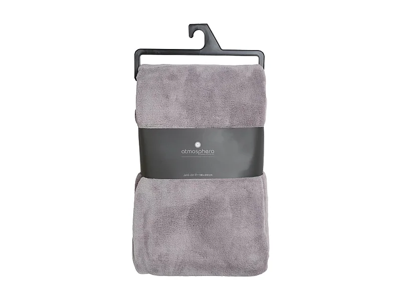 Plaid Microfibre Gris 180 x 230 cm