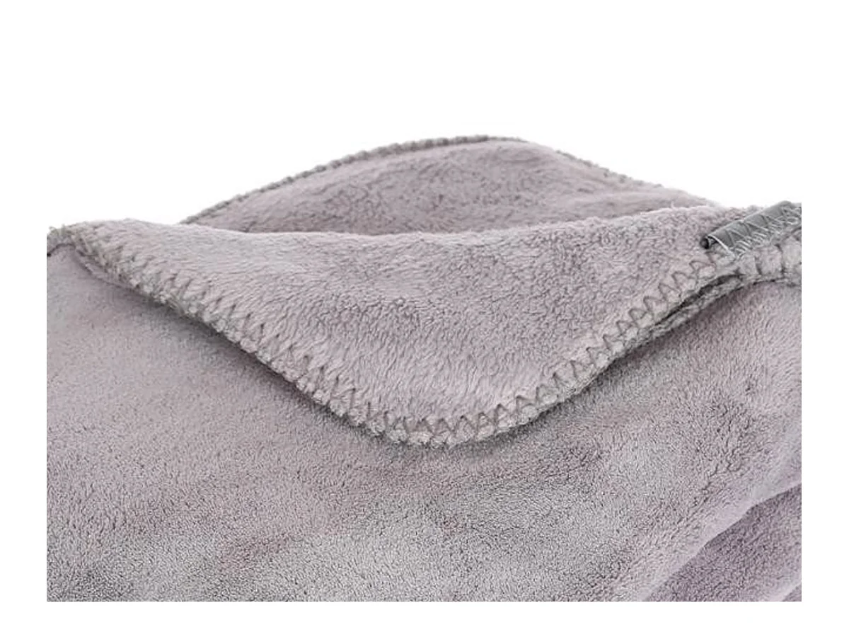 Plaid Microfibre Gris 180 x 230 cm