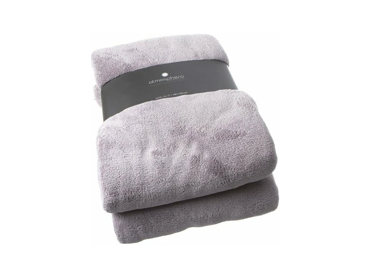 Plaid Microfibre Gris 180 x 230 cm