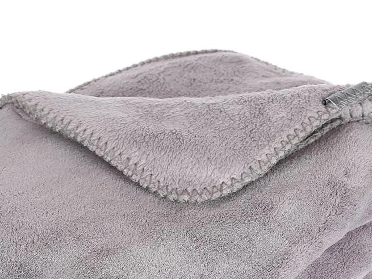 Plaid Microfibre Gris 180 x 230 cm