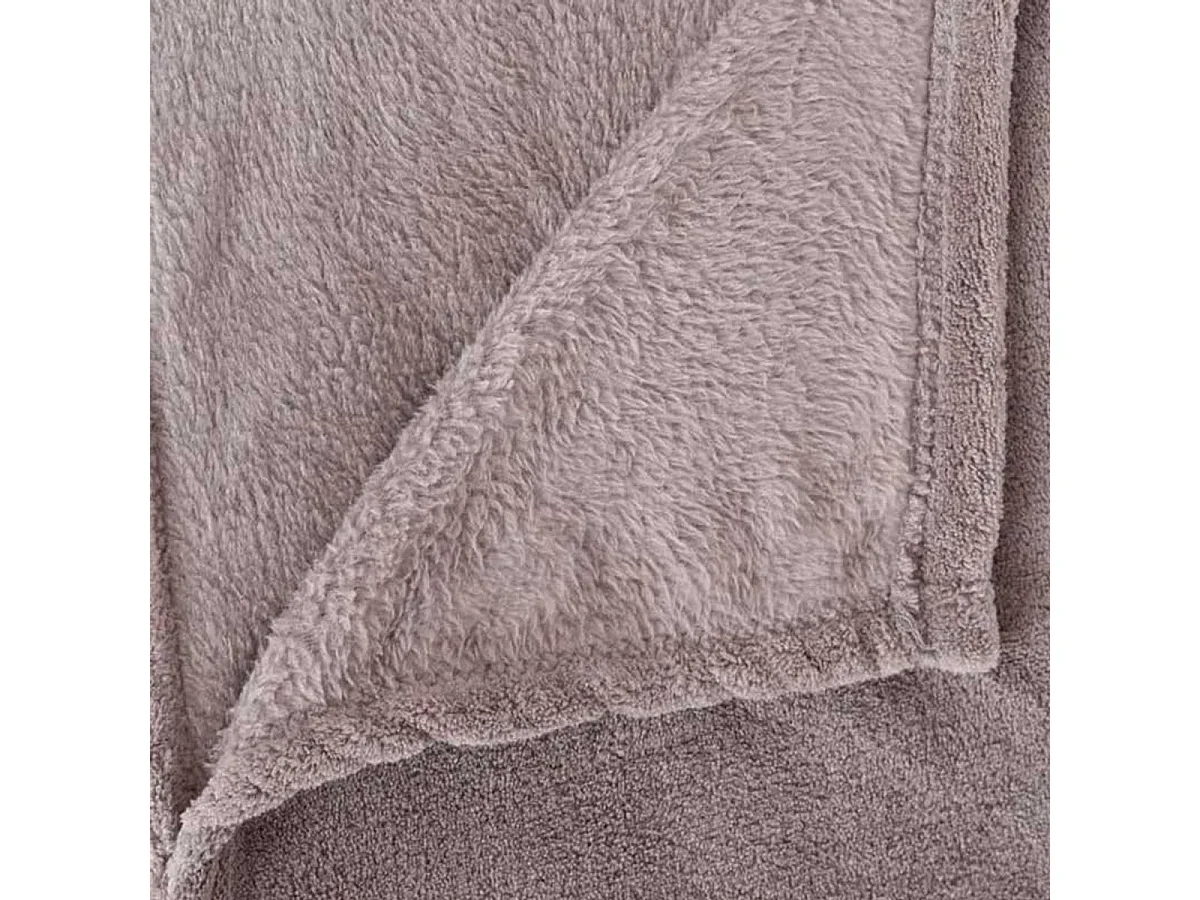 Plaid Microfibre Gris 130x180 cm