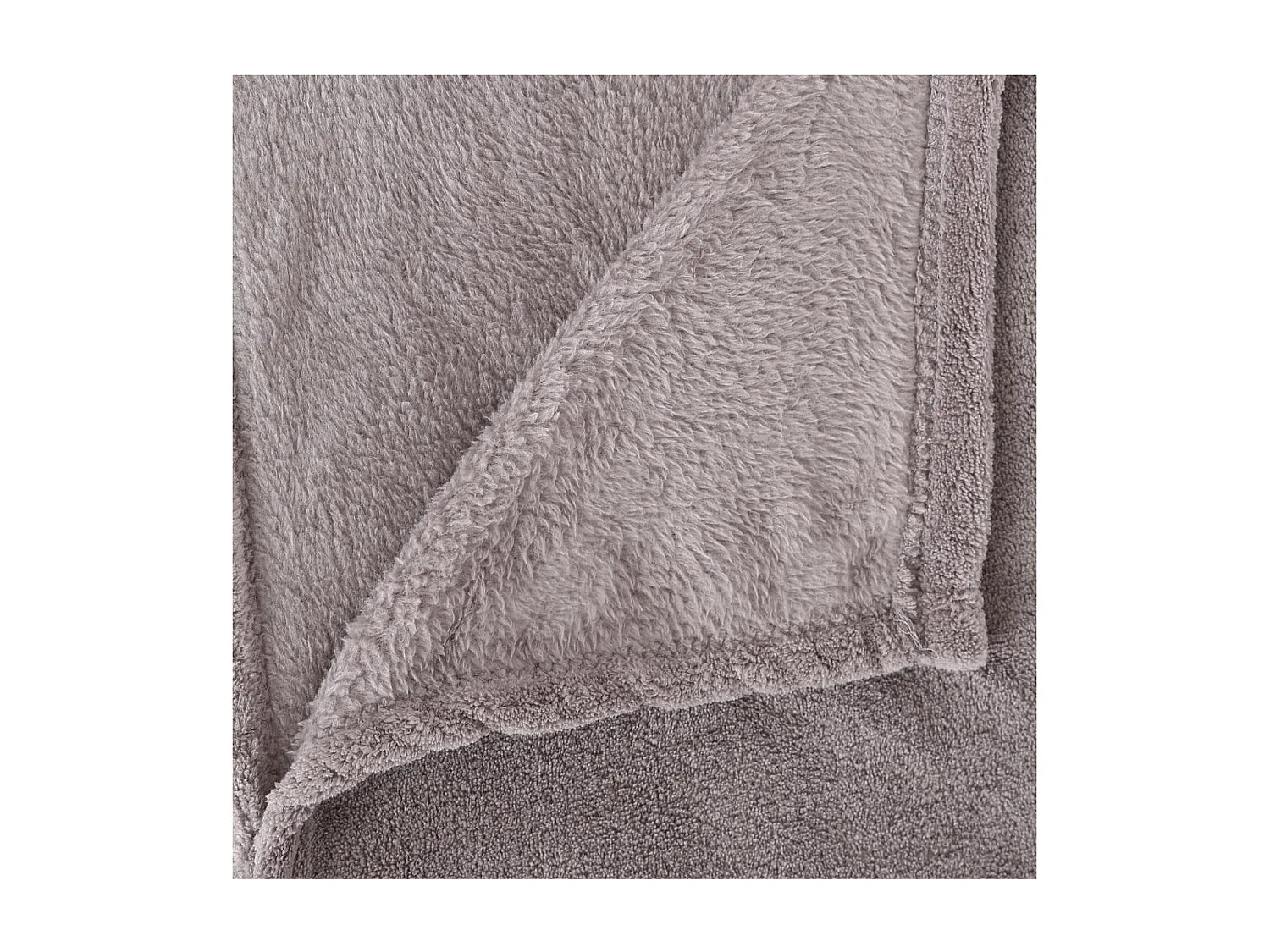 Plaid Microfibre Gris 130x180 cm