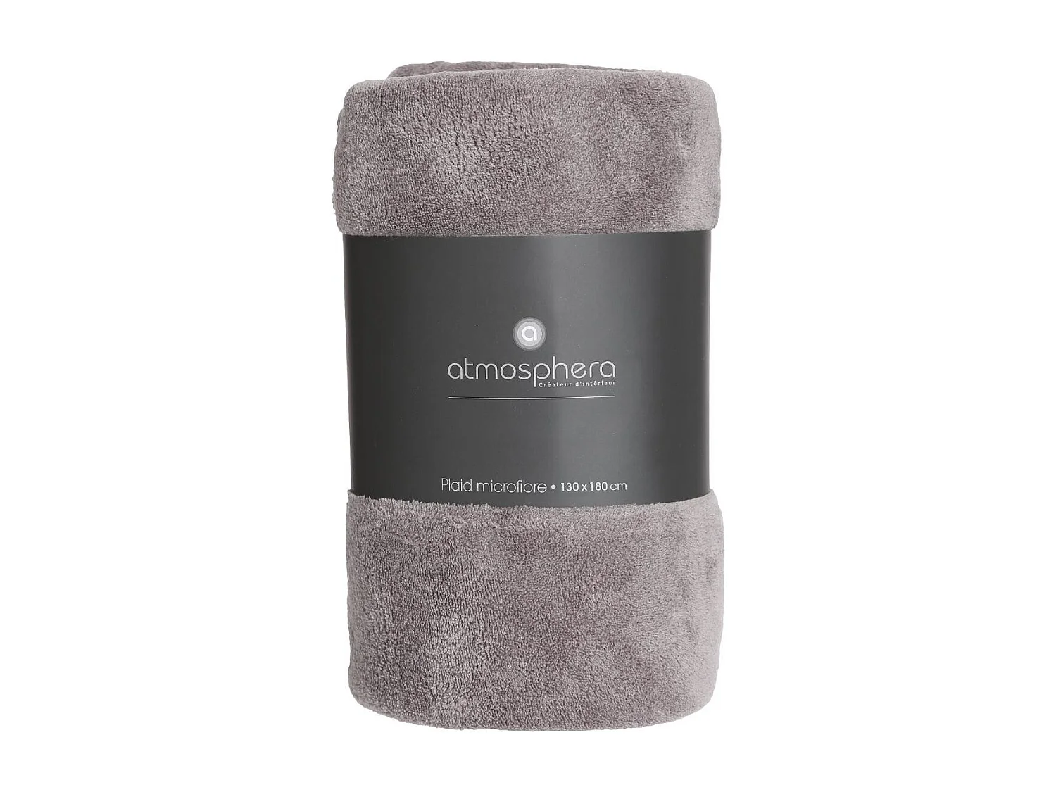 Plaid Microfibre Gris 130x180 cm