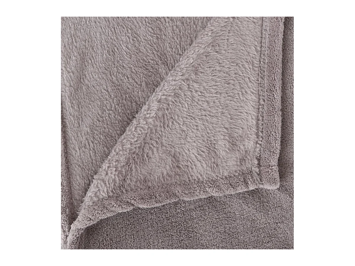 Plaid Microfibre Gris 130x180 cm
