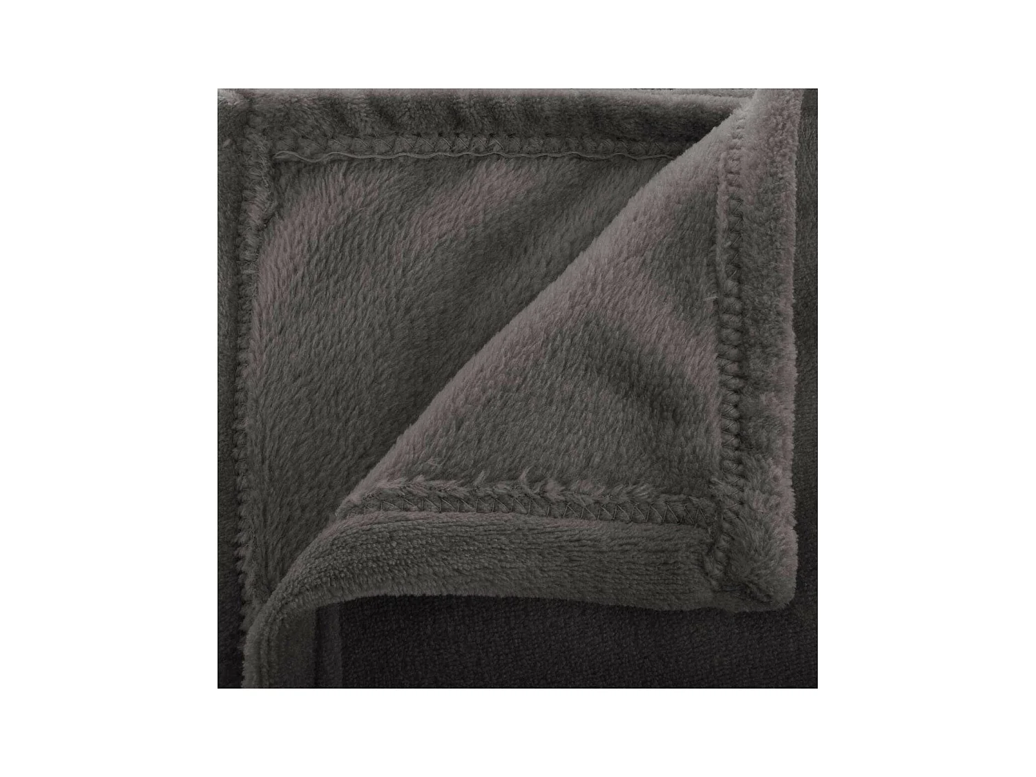 Plaid Flanelle Gris foncé 180 x 230 cm