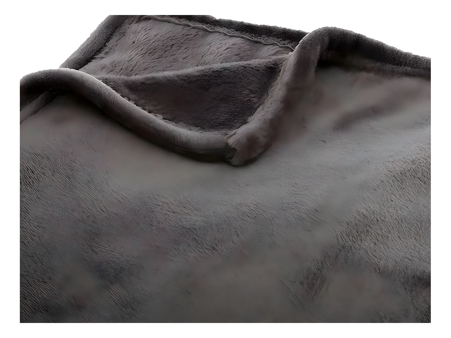 Plaid Flanelle Gris foncé 180 x 230 cm