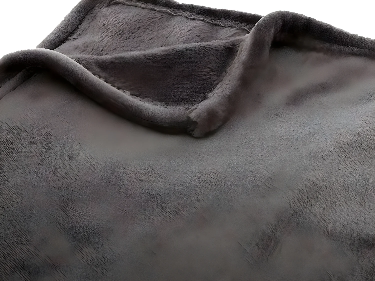 Plaid Flanelle Gris foncé 180 x 230 cm