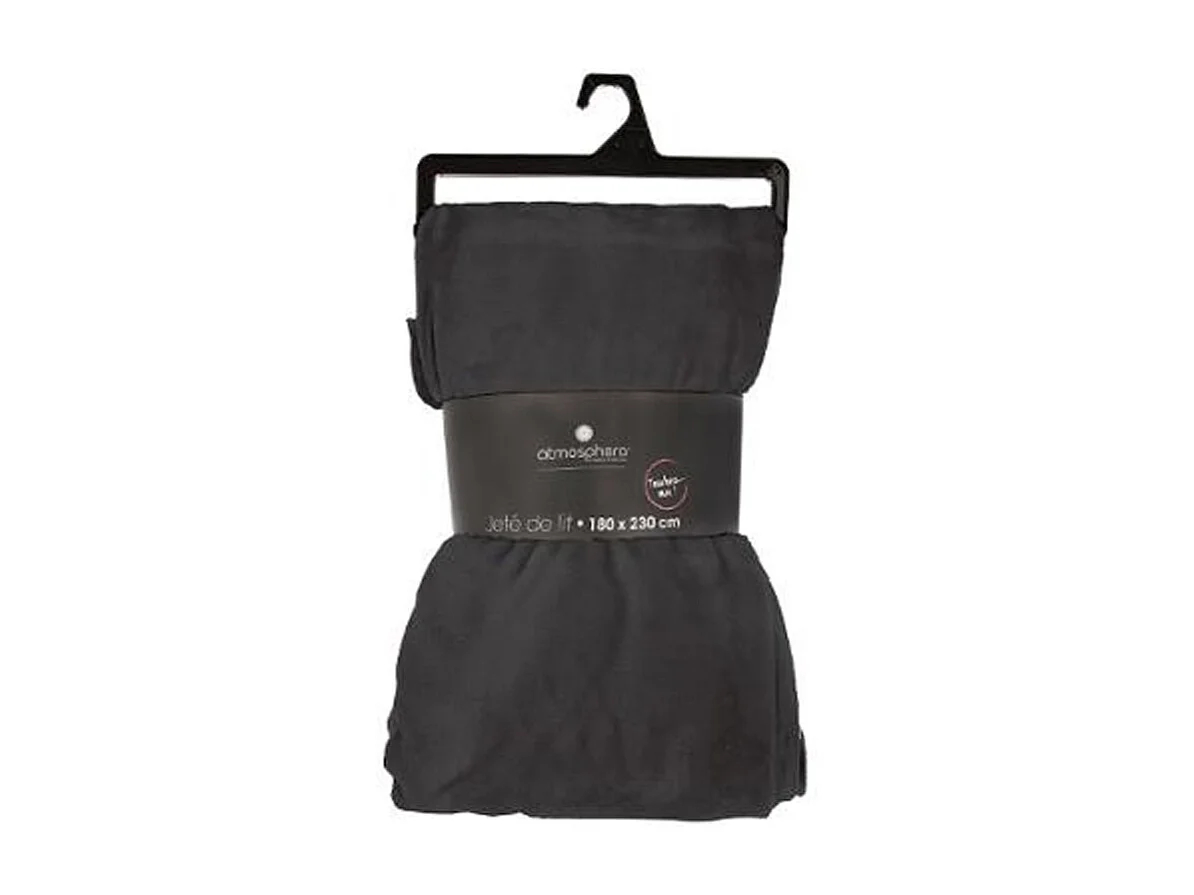 Plaid Flanelle Gris foncé 180 x 230 cm