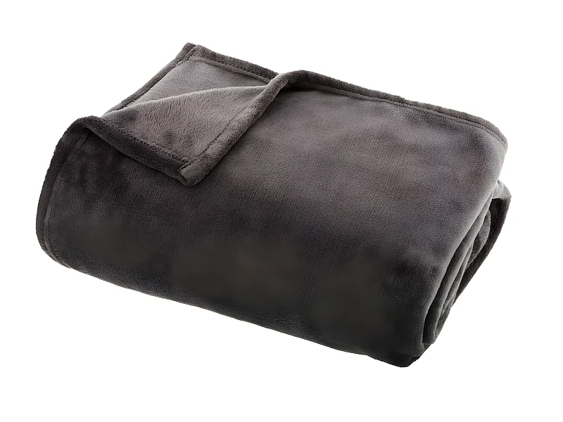 Plaid Flanelle Gris foncé 180 x 230 cm