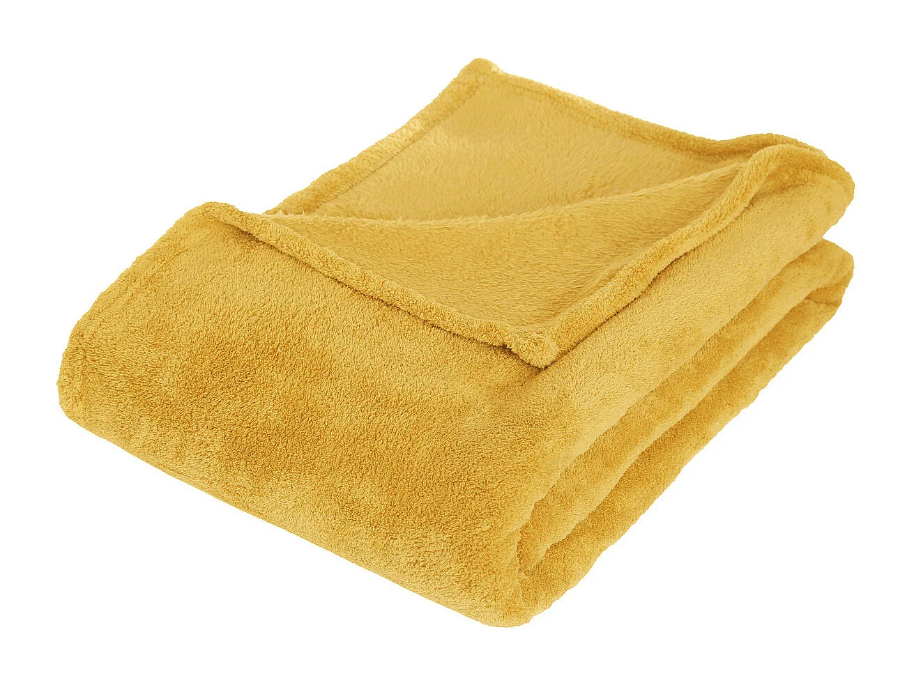 Plaid Microfibre Ocre 125 x 150 cm