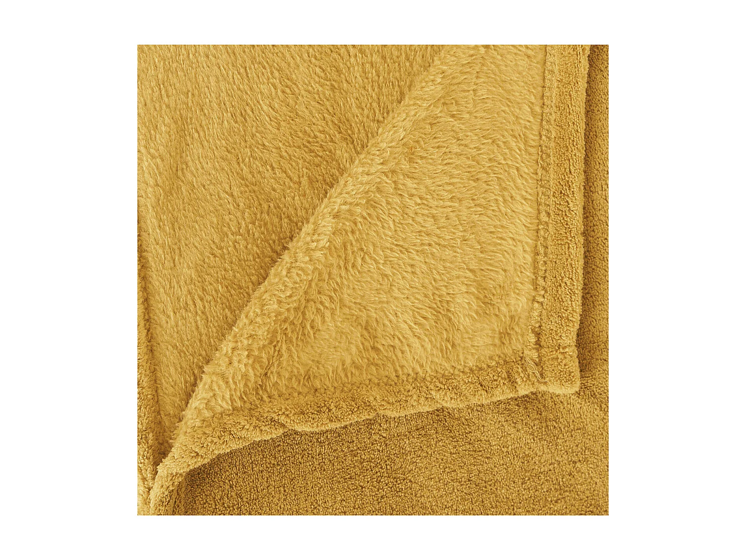 Plaid Microfibre Ocre 125 x 150 cm