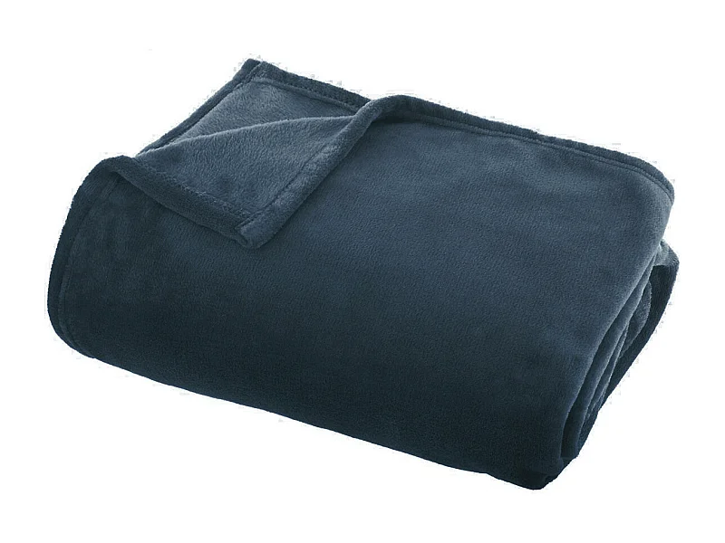 Plaid Flanelle Bleu égéen 130 x 180 cm