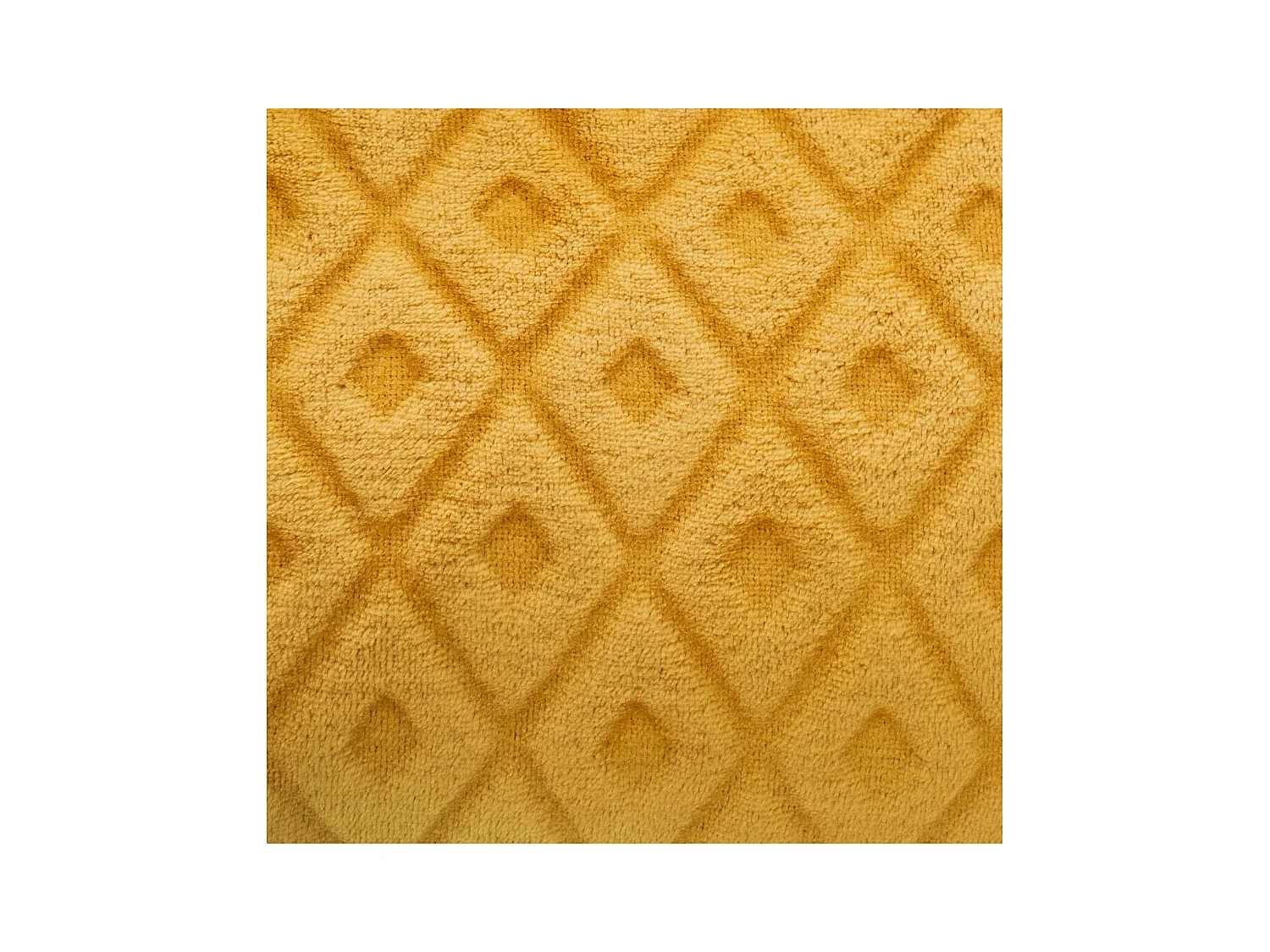 Plaid Ocre motif losange en relief 180 x 230 cm