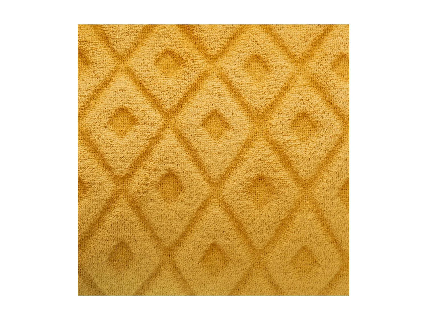 Plaid Ocre motif losange en relief 180 x 230 cm
