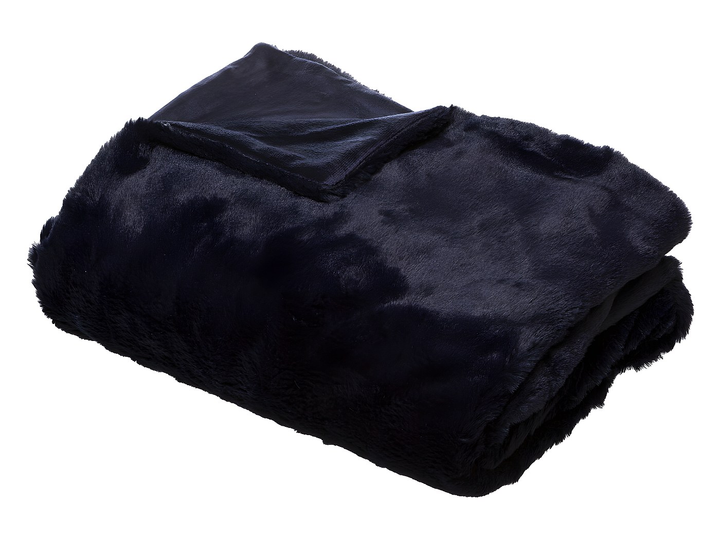 Douceur D'Intérieur Plaid FLANOU In Flanella 125x150 Cm - Blu, Morbido E Caldo, 100% Poliestere, Lavabile In Lavatrice