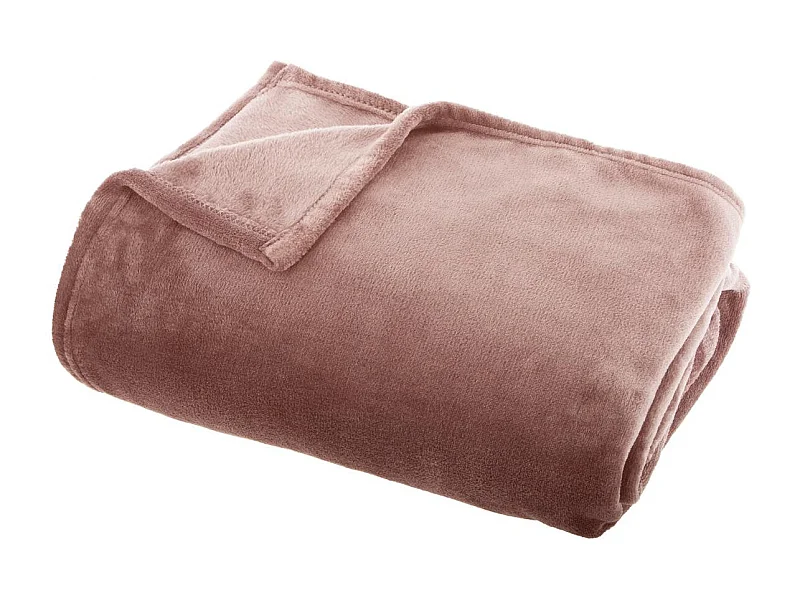 Plaid Flanelle Rose  125 x 150 cm