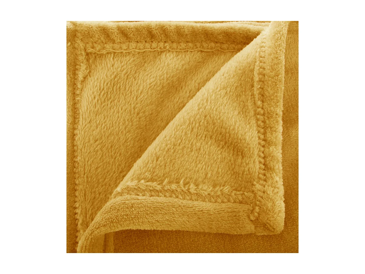 Plaid Flanelle Ocre 180 x 230 cm