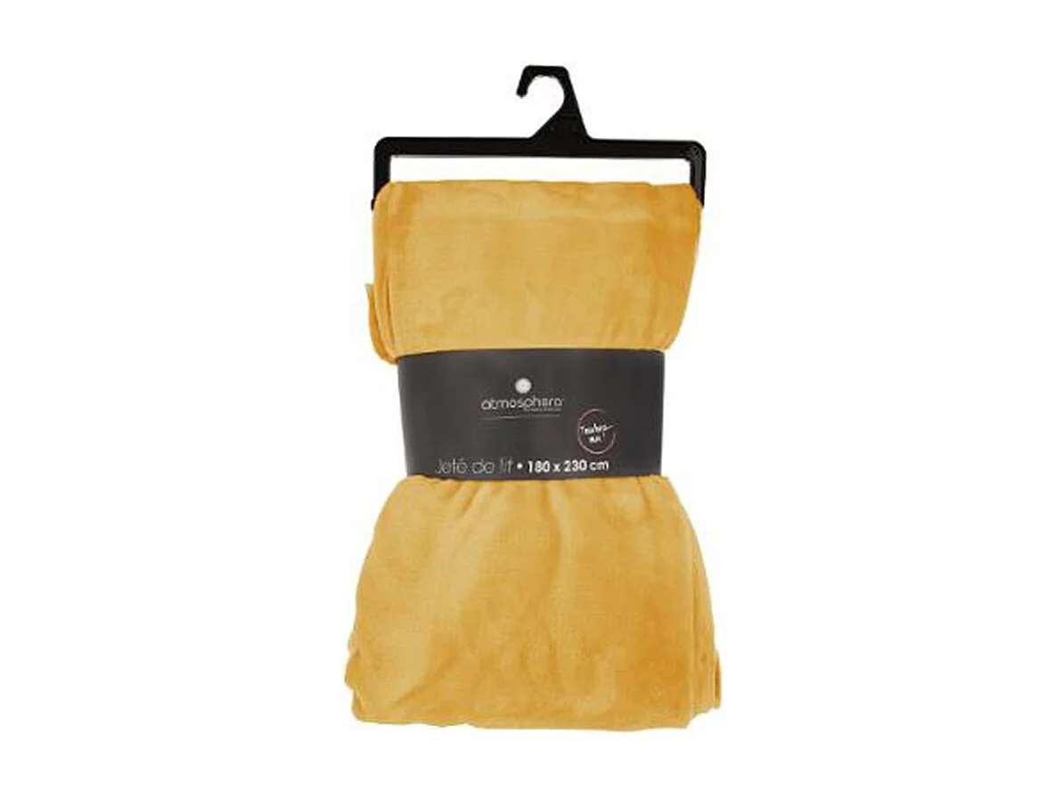 Plaid Flanelle Ocre 180 x 230 cm