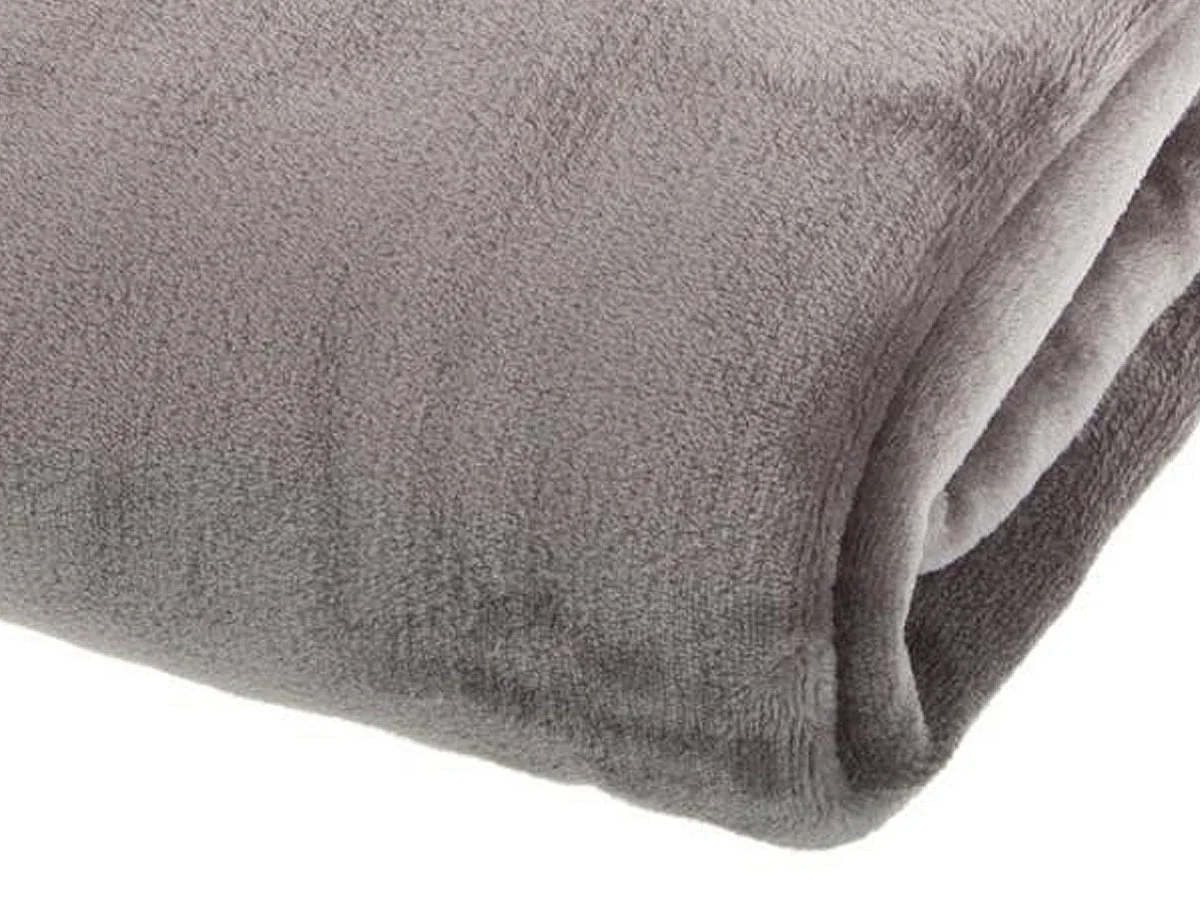 Plaid Flanelle Gris 180 x 230 cm