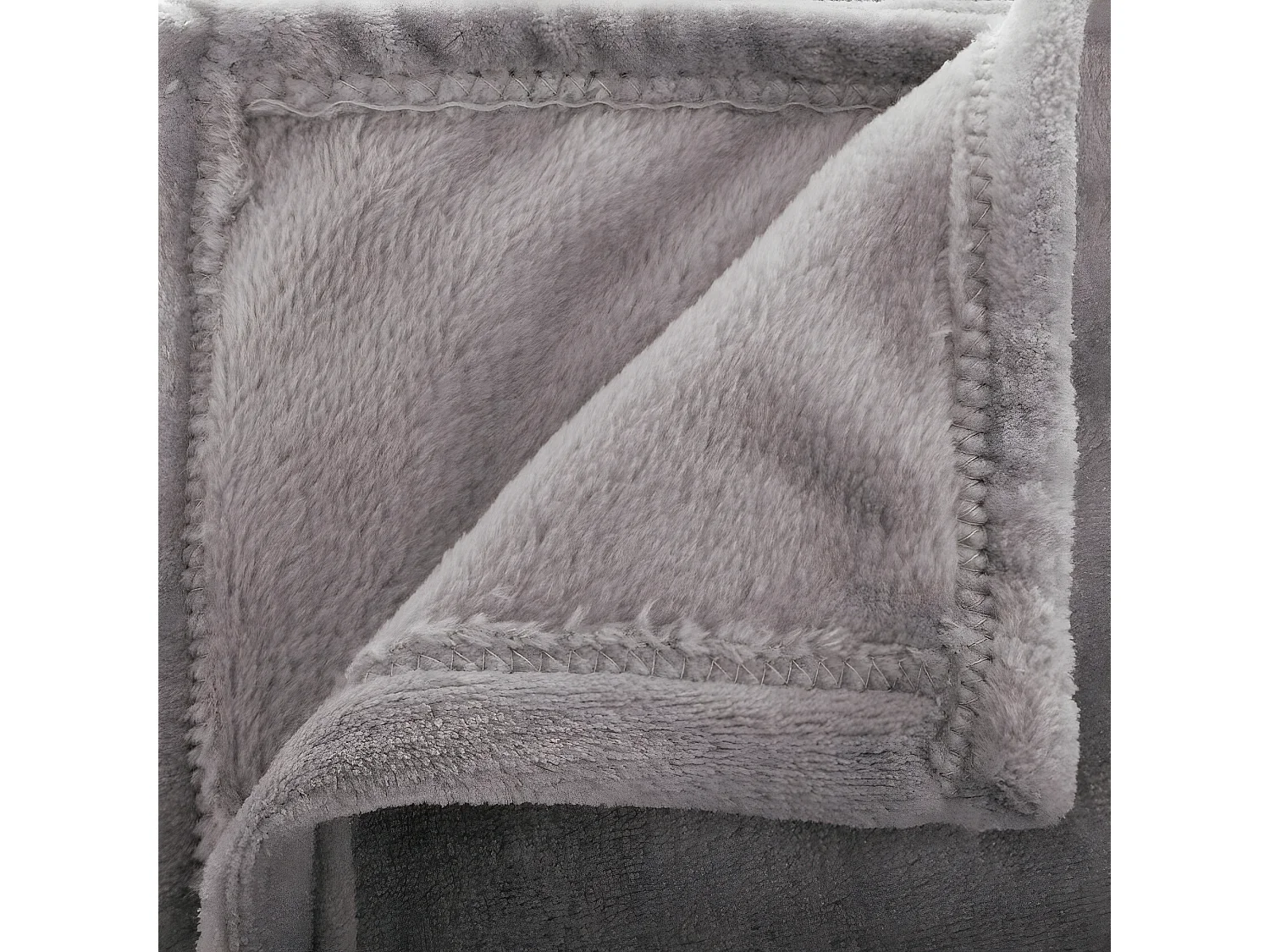 Plaid Flanelle Gris  125 x 150 cm