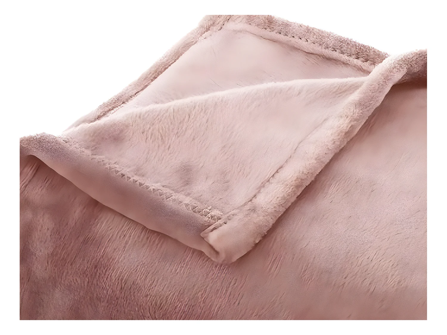 Plaid Flanelle Rose 130 x 180 cm