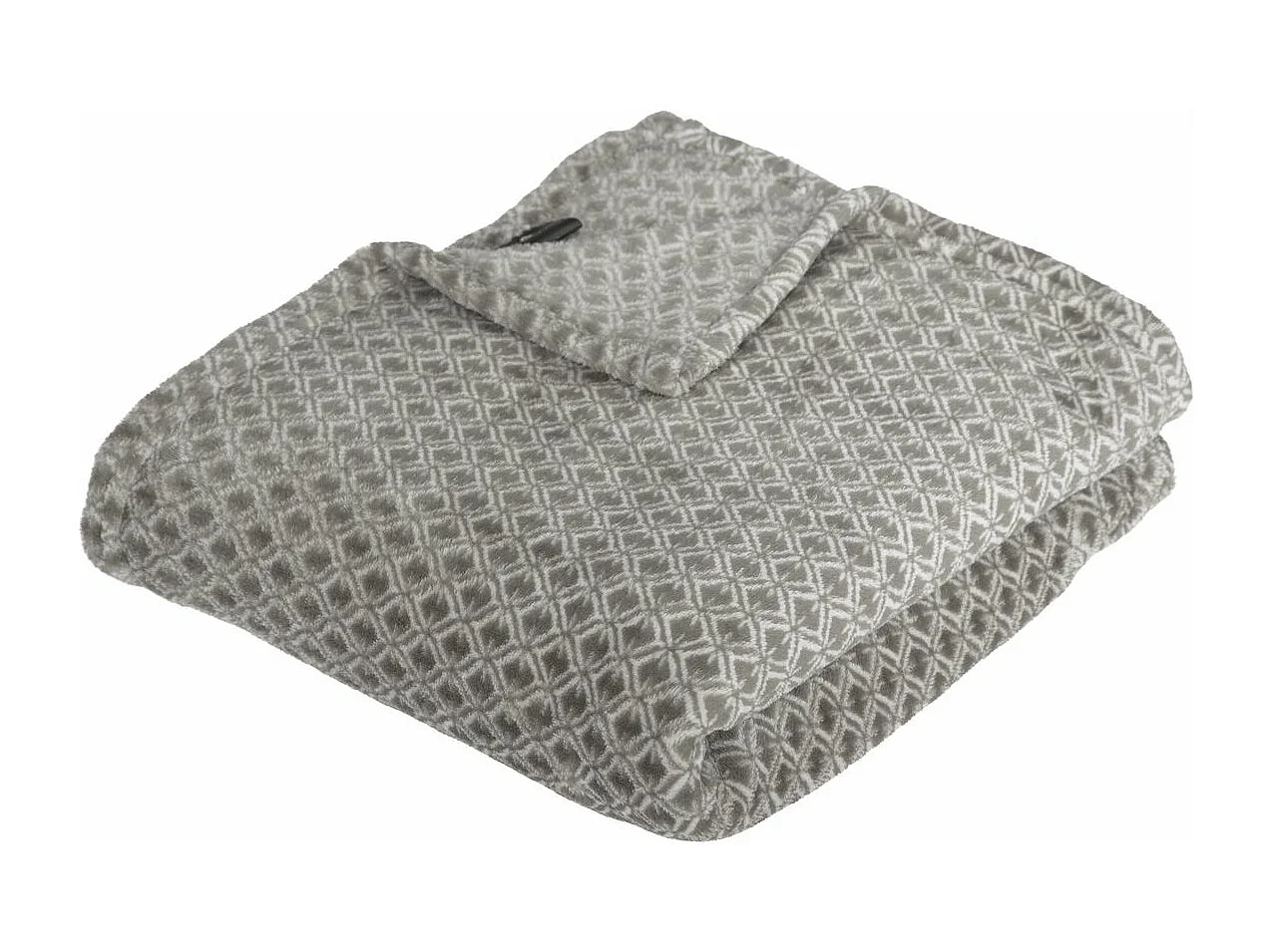 Plaid Flanelle Gris Imprimé Otto 125 x 150 cm