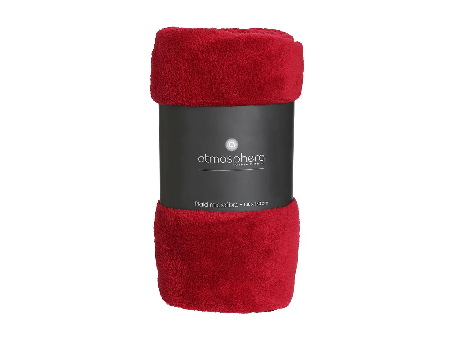 Plaid Microfibre Rouge 130x180 cm