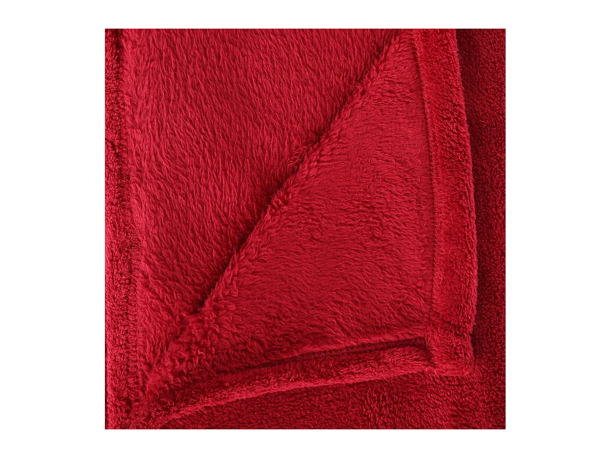Plaid Microfibre Rouge 130x180 cm
