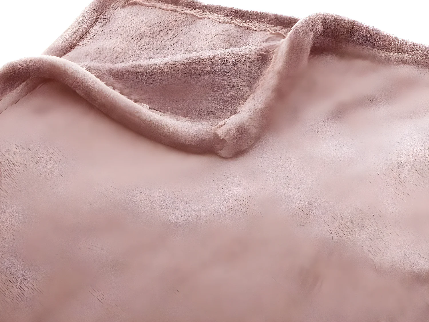 Plaid Flanelle Rose 180 x 230 cm