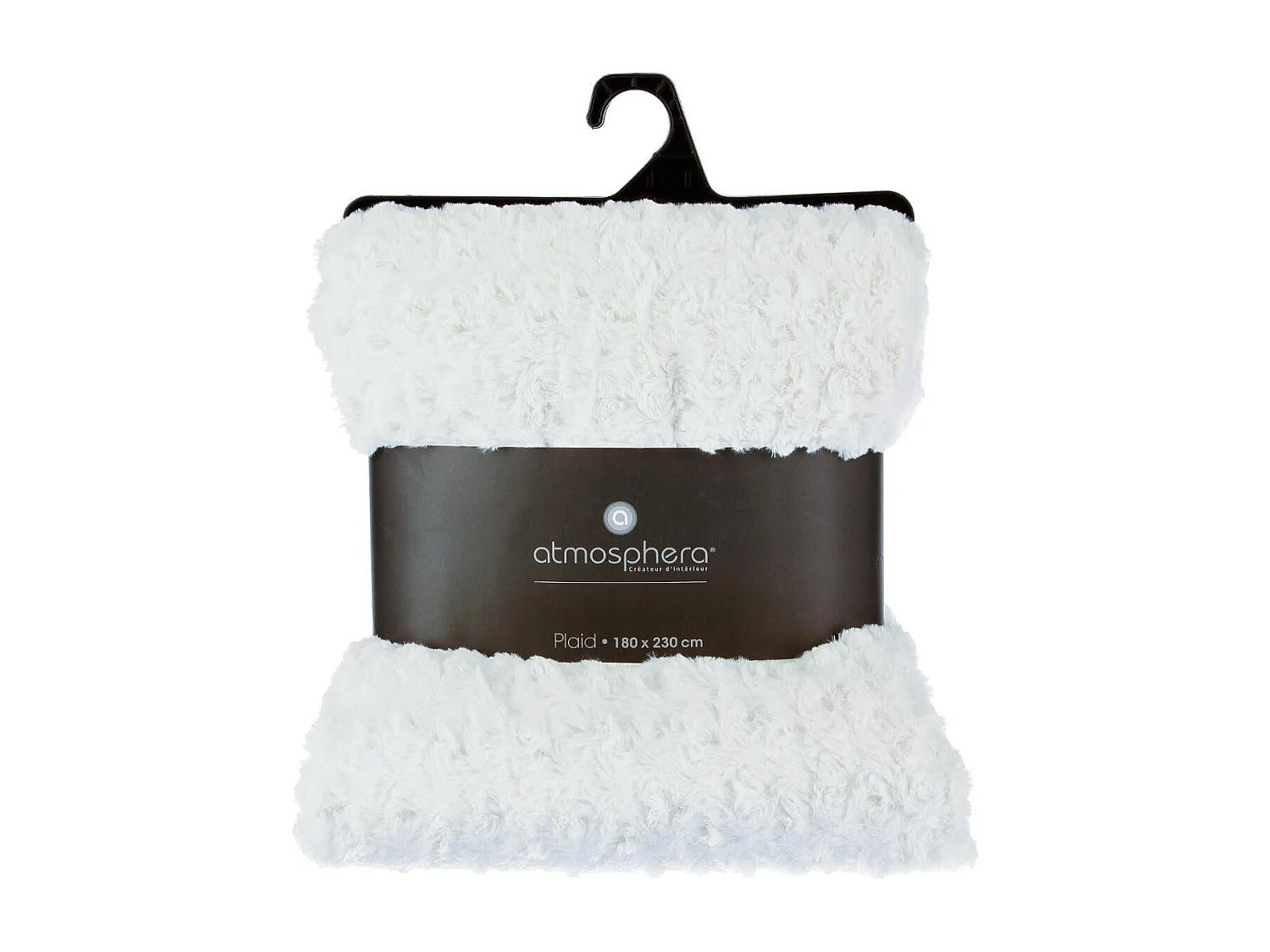 Plaid Imitation Fourrure "Bouclée" 180x230cm Écru