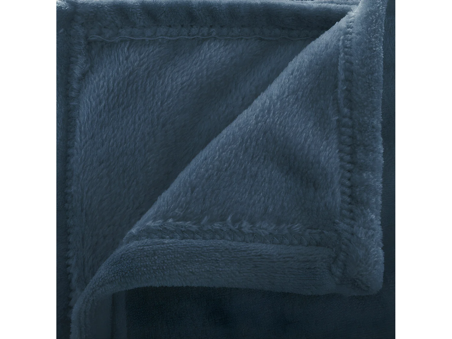 Plaid Flanelle Bleu égéen 180 x 230 cm