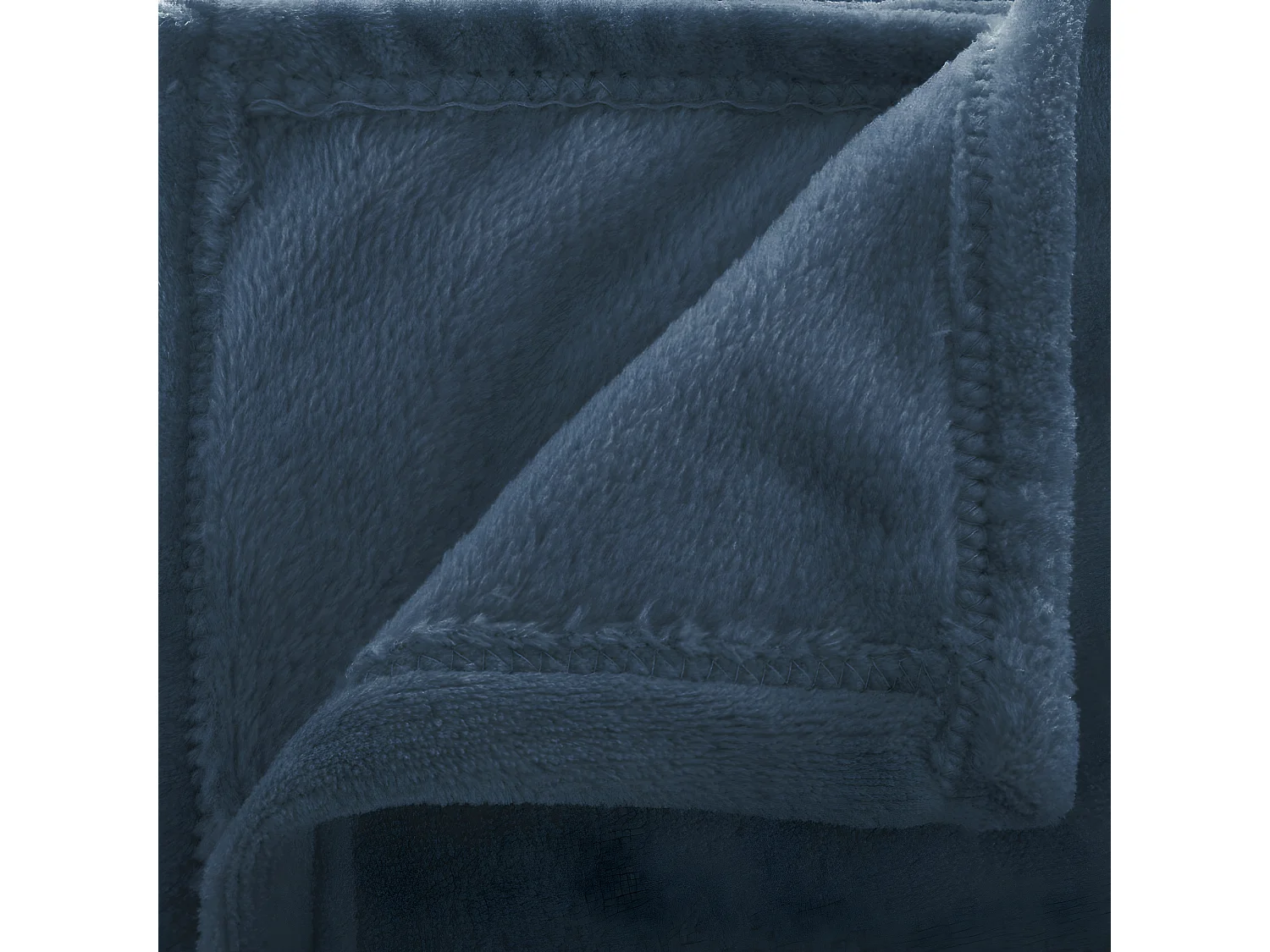 Plaid Flanelle Bleu égéen 180 x 230 cm