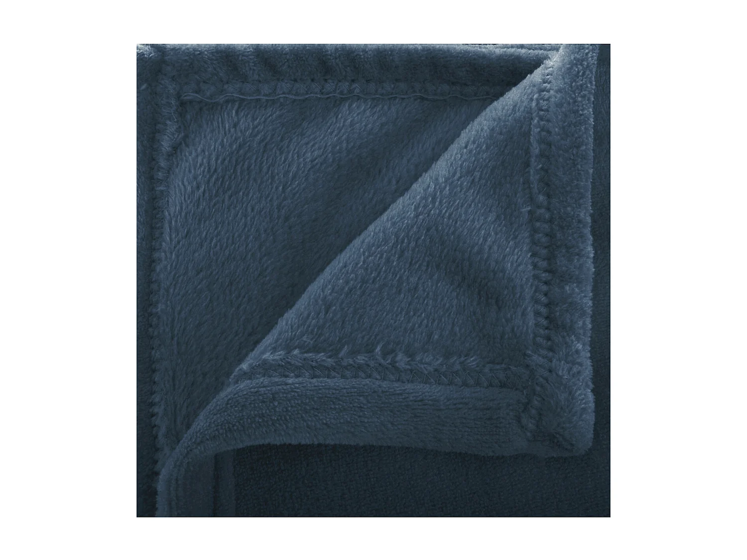 Plaid Flanelle Bleu égéen 180 x 230 cm