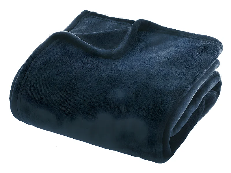 Plaid Flanelle Bleu égéen 180 x 230 cm