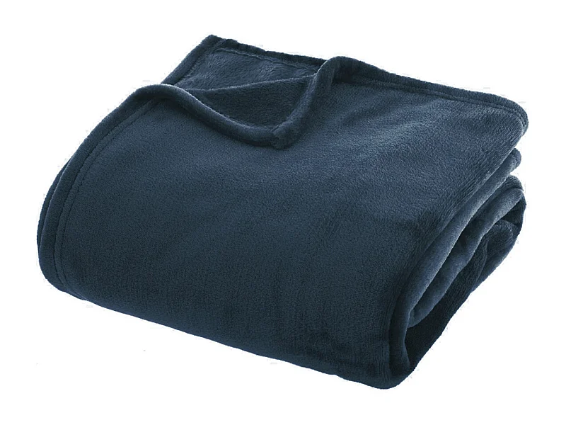 Plaid Flanelle Bleu égéen 180 x 230 cm