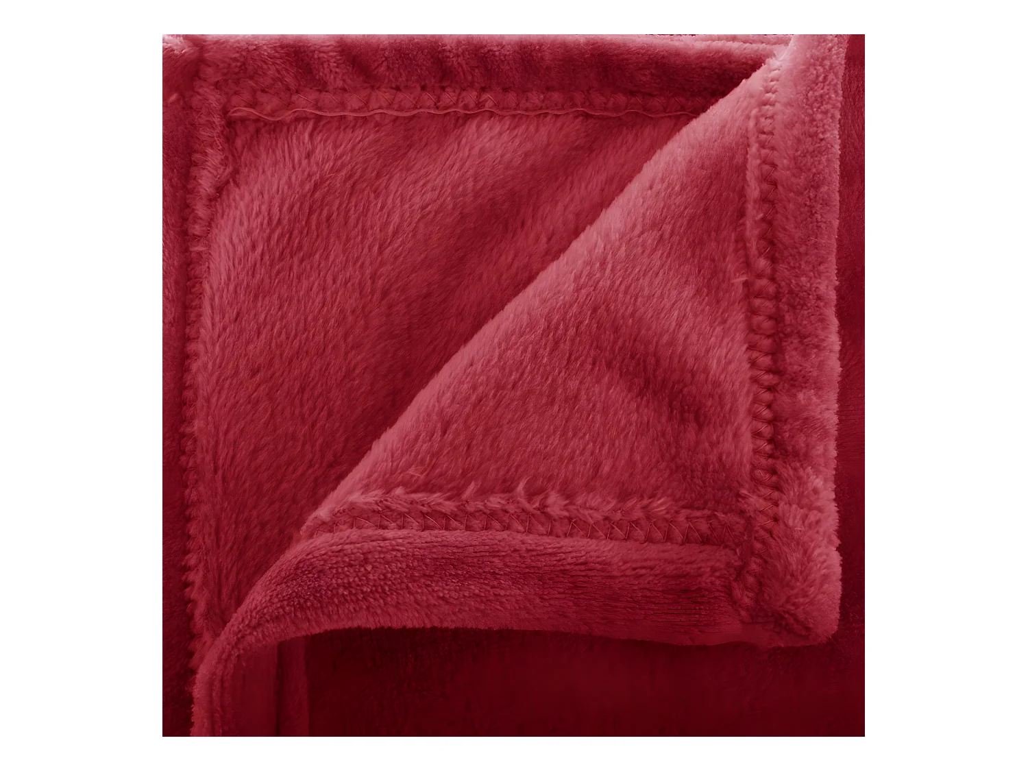 Plaid Flanelle Rouge 180 x 230 cm