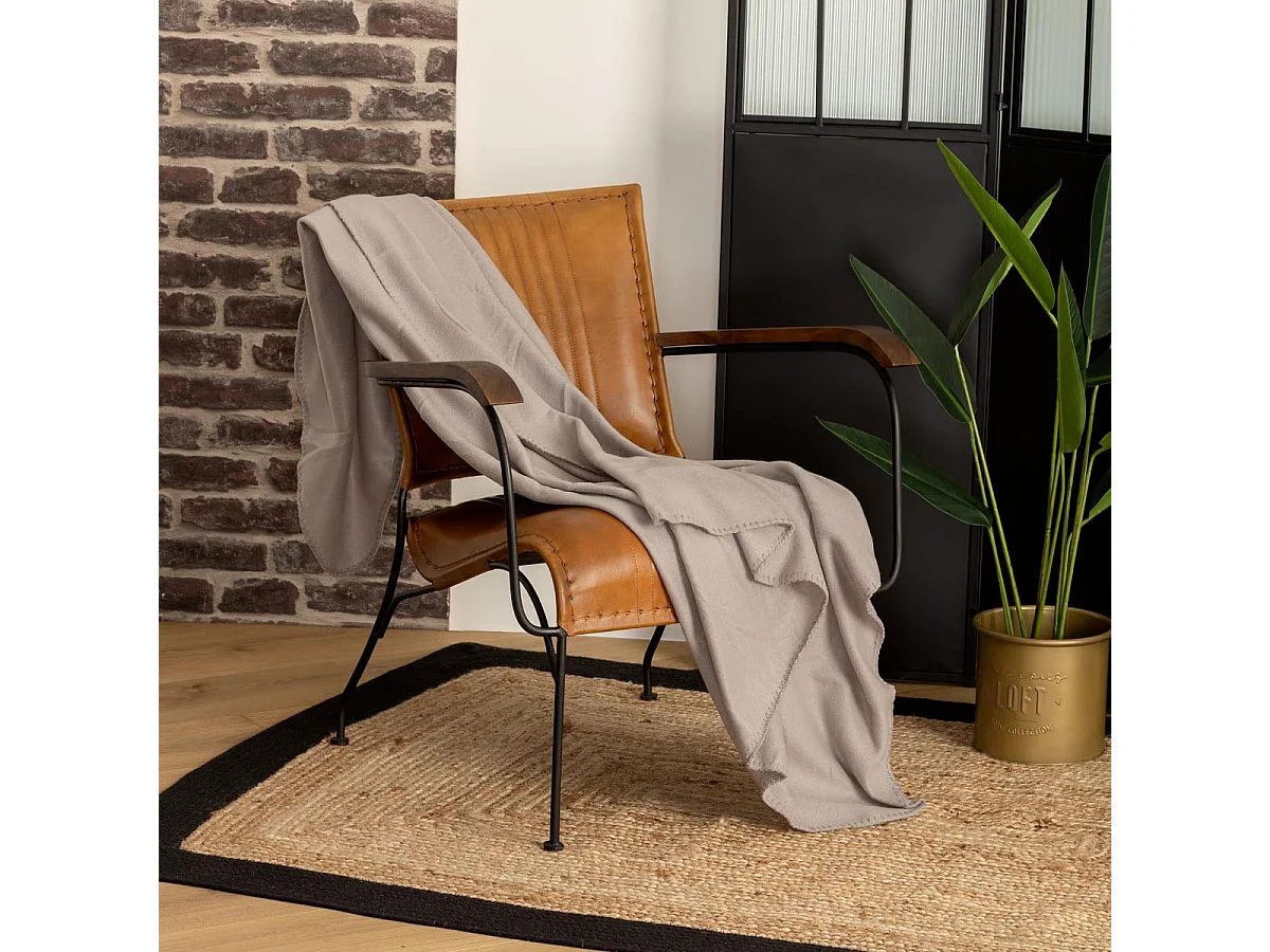 Plaid Polaire Gris 125 x 150 cm