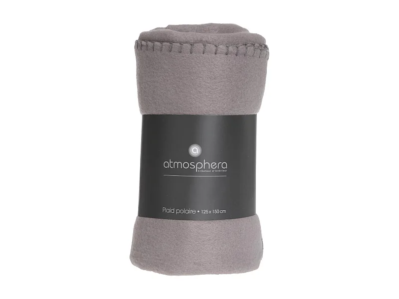 Plaid Polaire Gris 125 x 150 cm