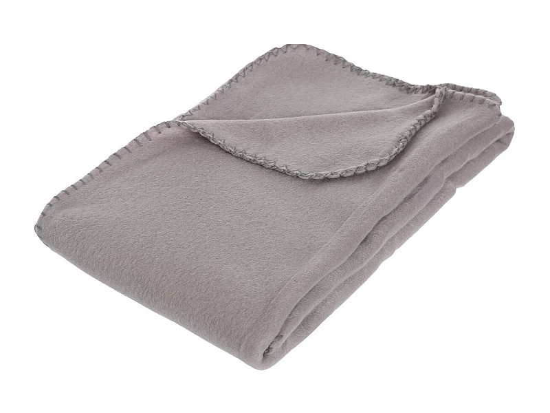 Plaid Polaire Gris 125 x 150 cm