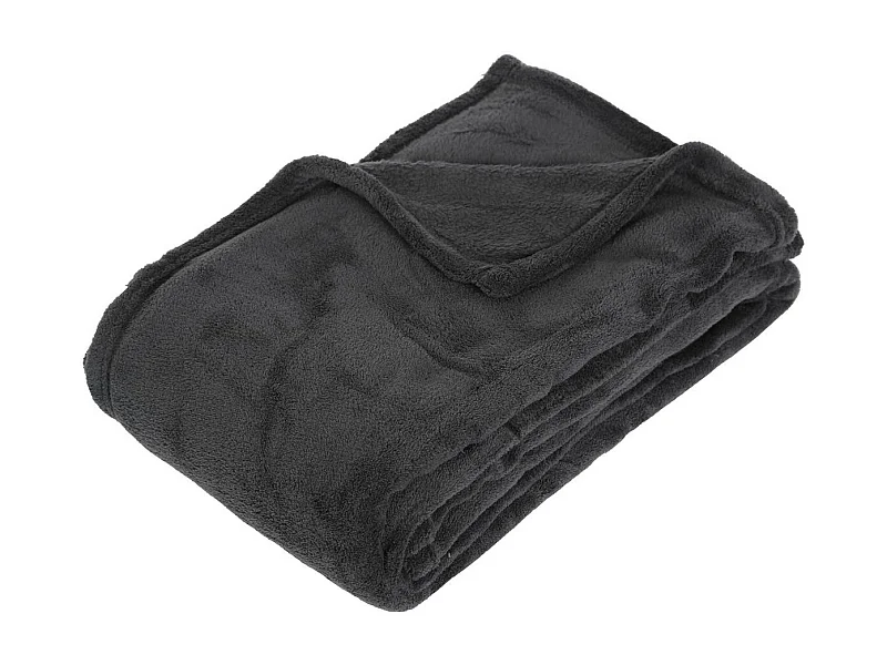 Plaid Microfibre Gris foncé 130x180 cm