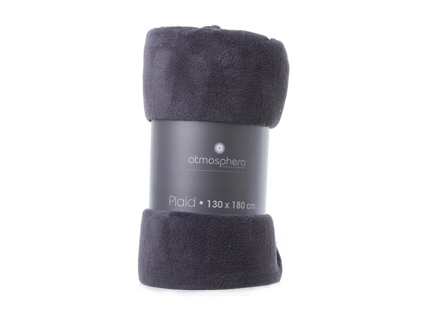 Plaid Microfibre Gris foncé 130x180 cm