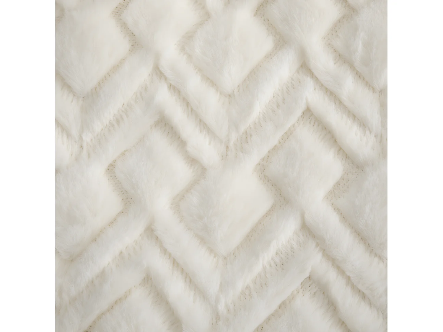 Plaid en Flanelle et Fourrure Blanche 120x160 cm