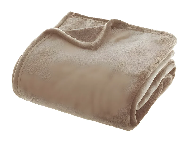 Plaid Flanelle Beige lin 180 x 230 cm