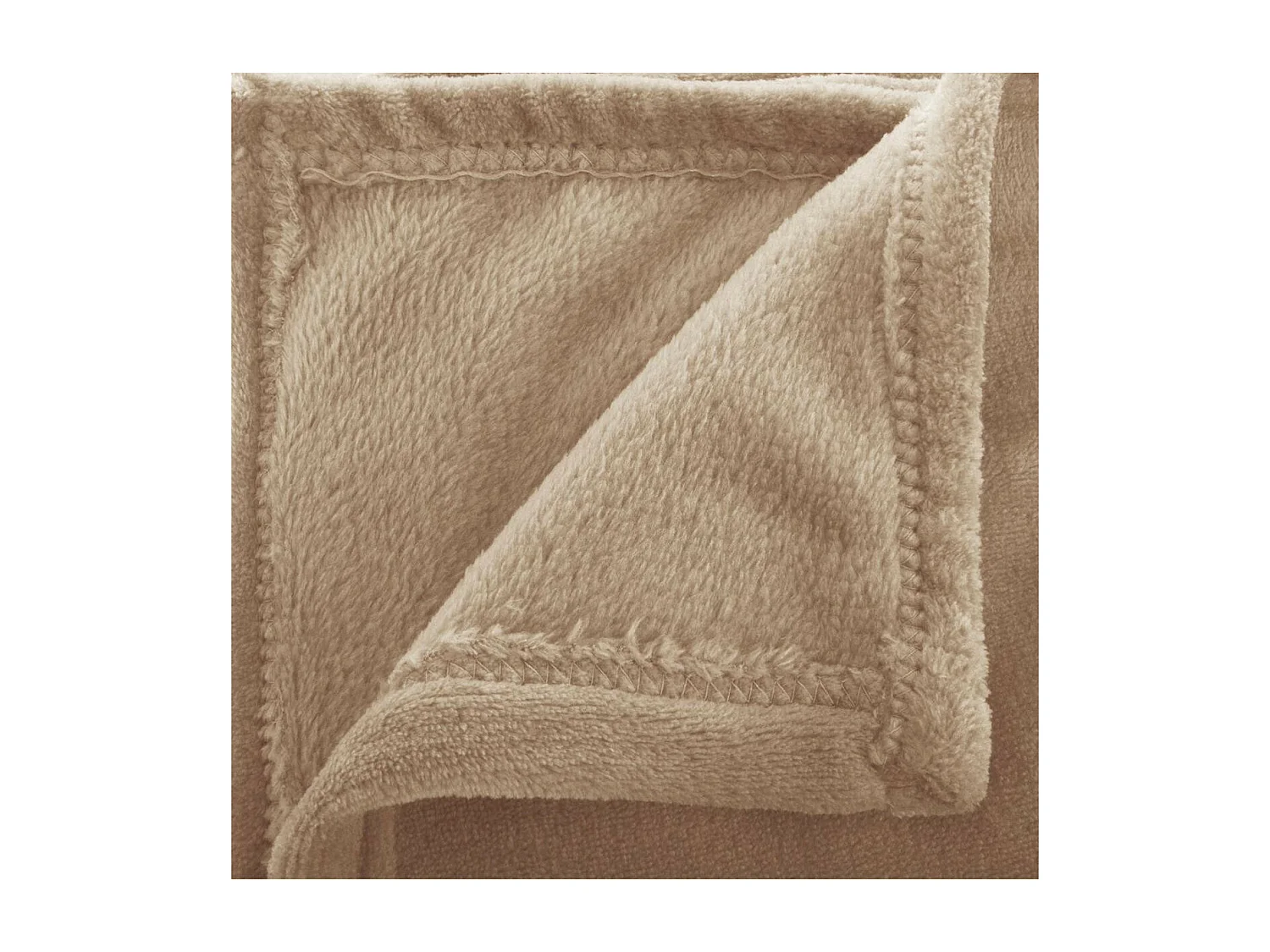 Plaid Flanelle Beige lin 180 x 230 cm