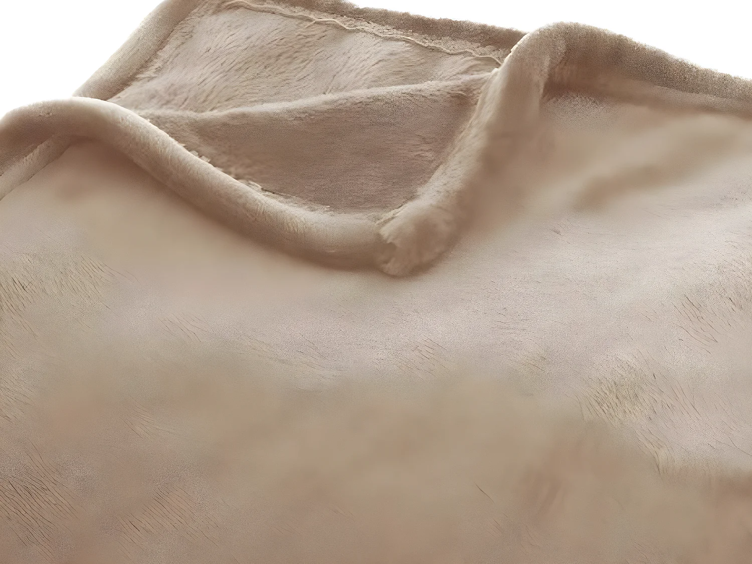 Plaid Flanelle Beige lin 180 x 230 cm