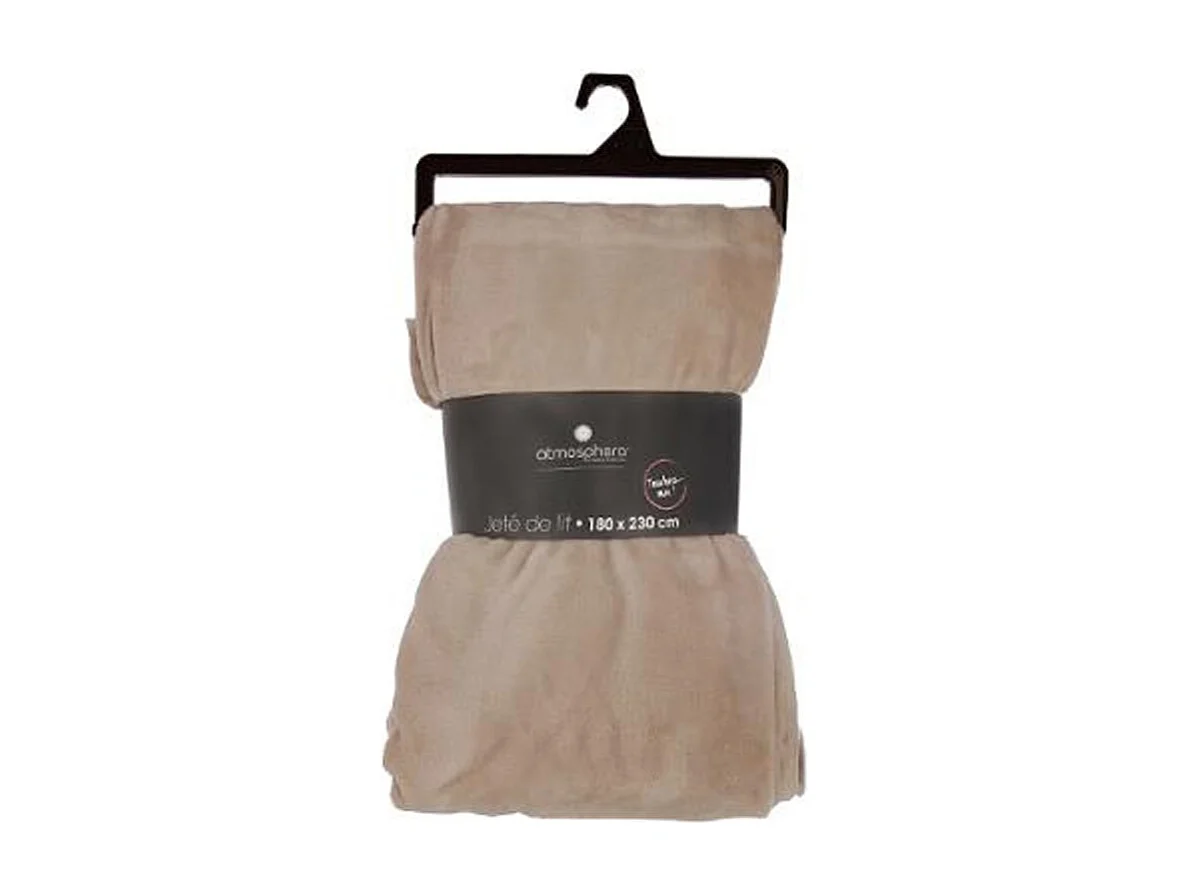 Plaid Flanelle Beige lin 180 x 230 cm