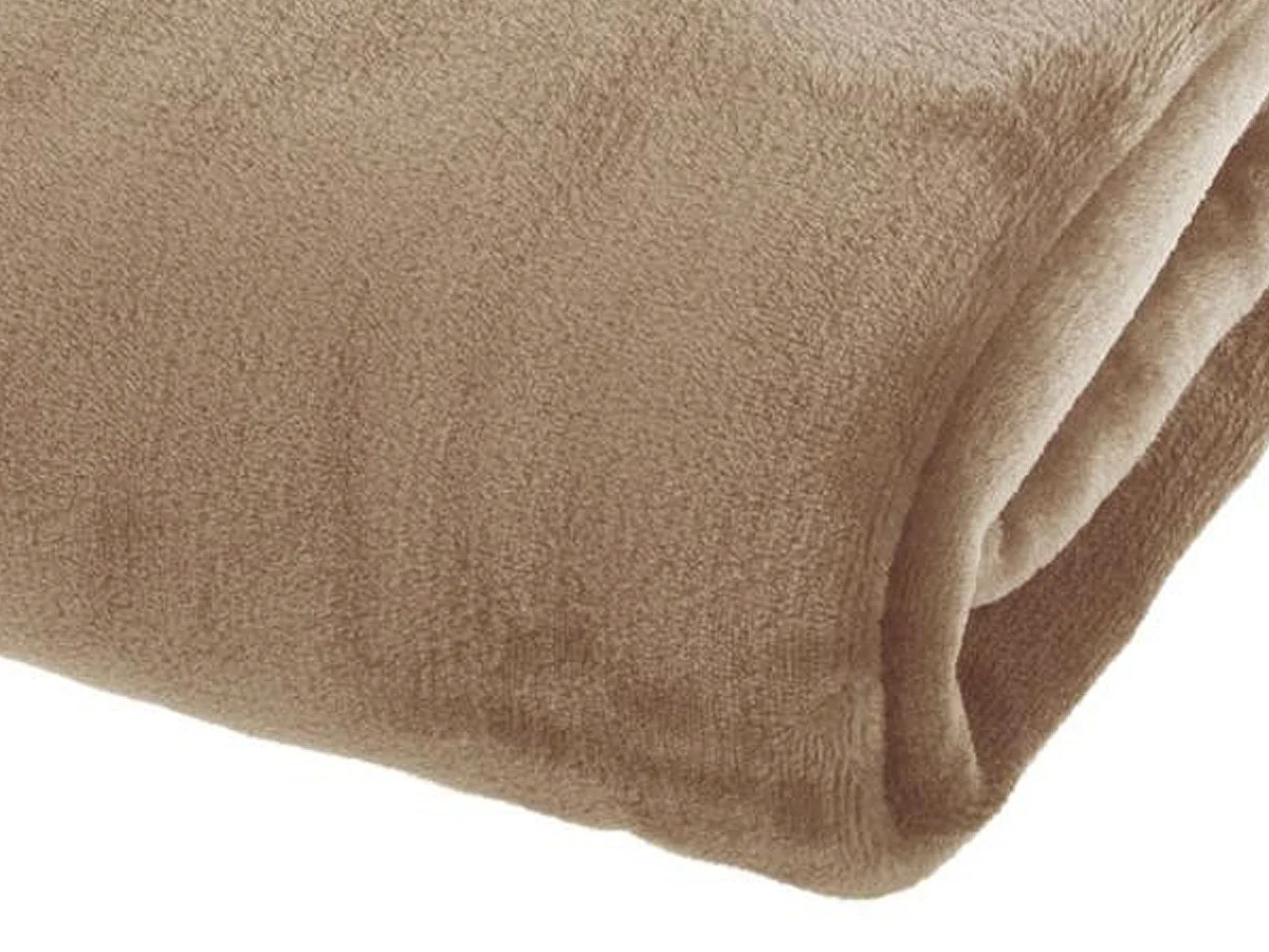Plaid Flanelle Beige lin 180 x 230 cm