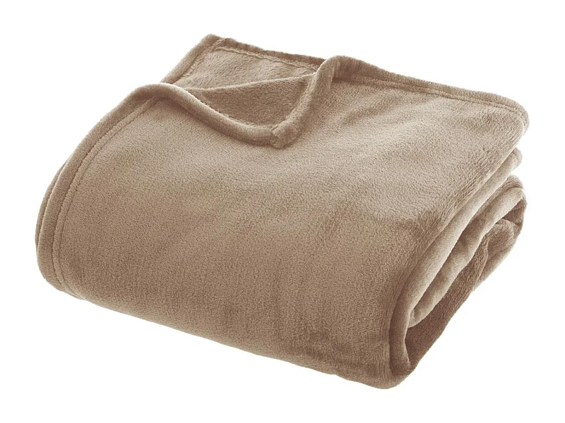 Plaid Flanelle Beige lin 180 x 230 cm