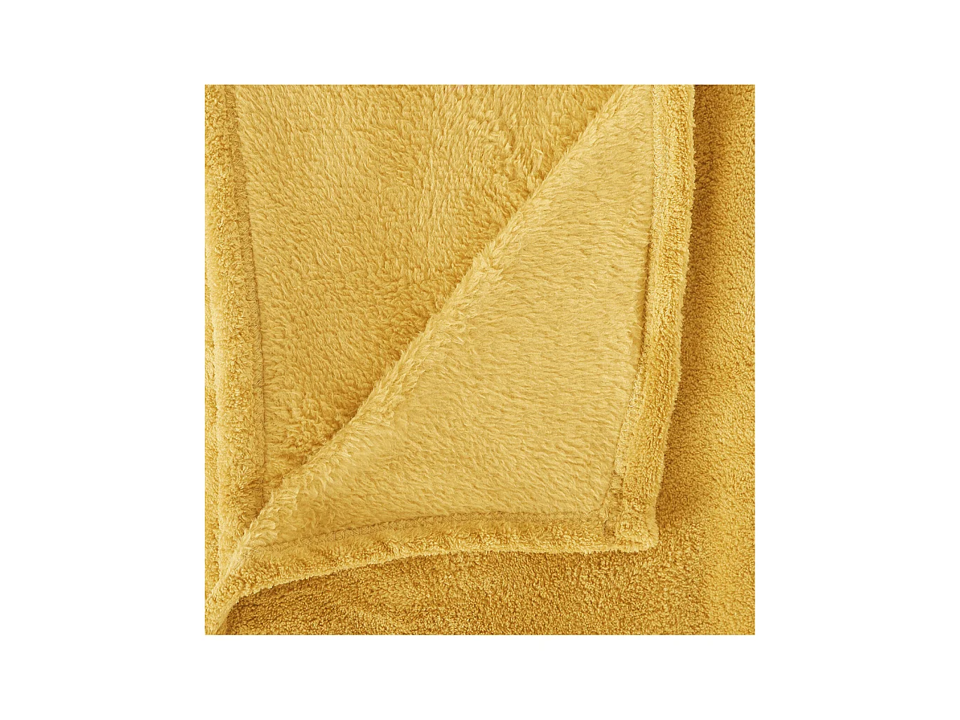 Plaid Microfibre Ocre 180 x 230 cm